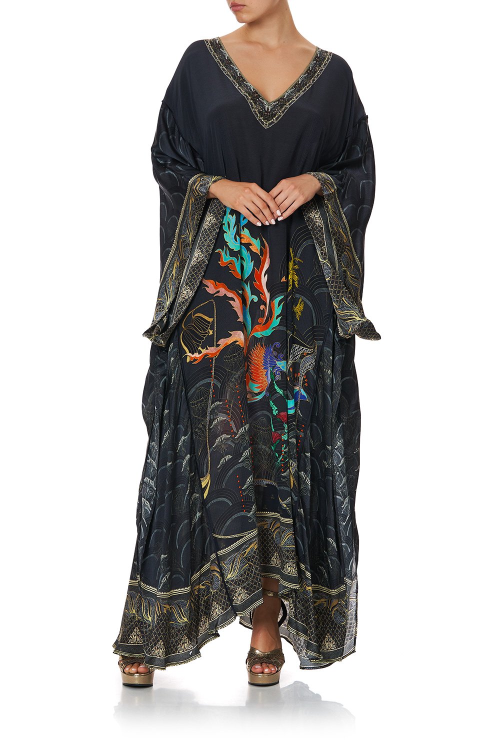 PANELLED SLEEVE KAFTAN WISE WINGS