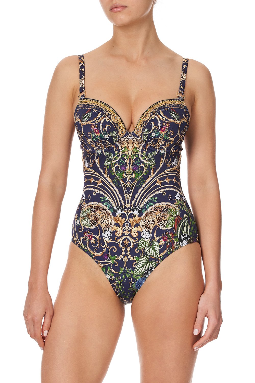 PLUNGE CUP ONE PIECE WITH TRIM SEVEN DAY WEEKEND
