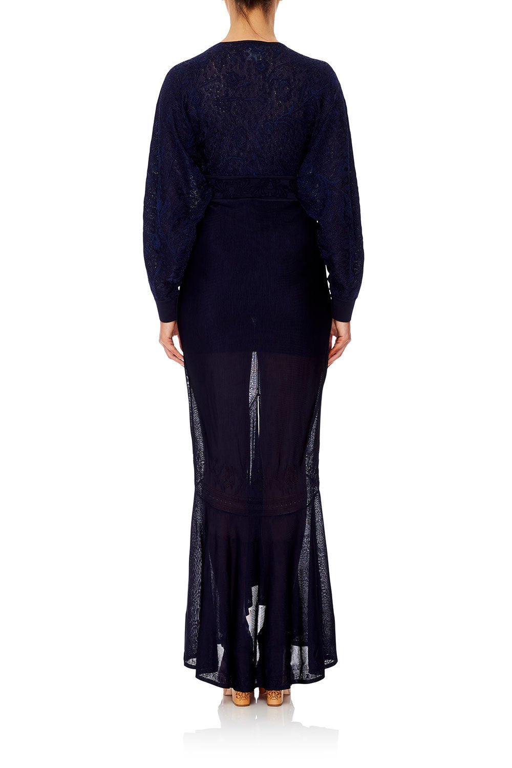 CAMILLA POINTELLE KNIT DRESS MIDNIGHT MEETING