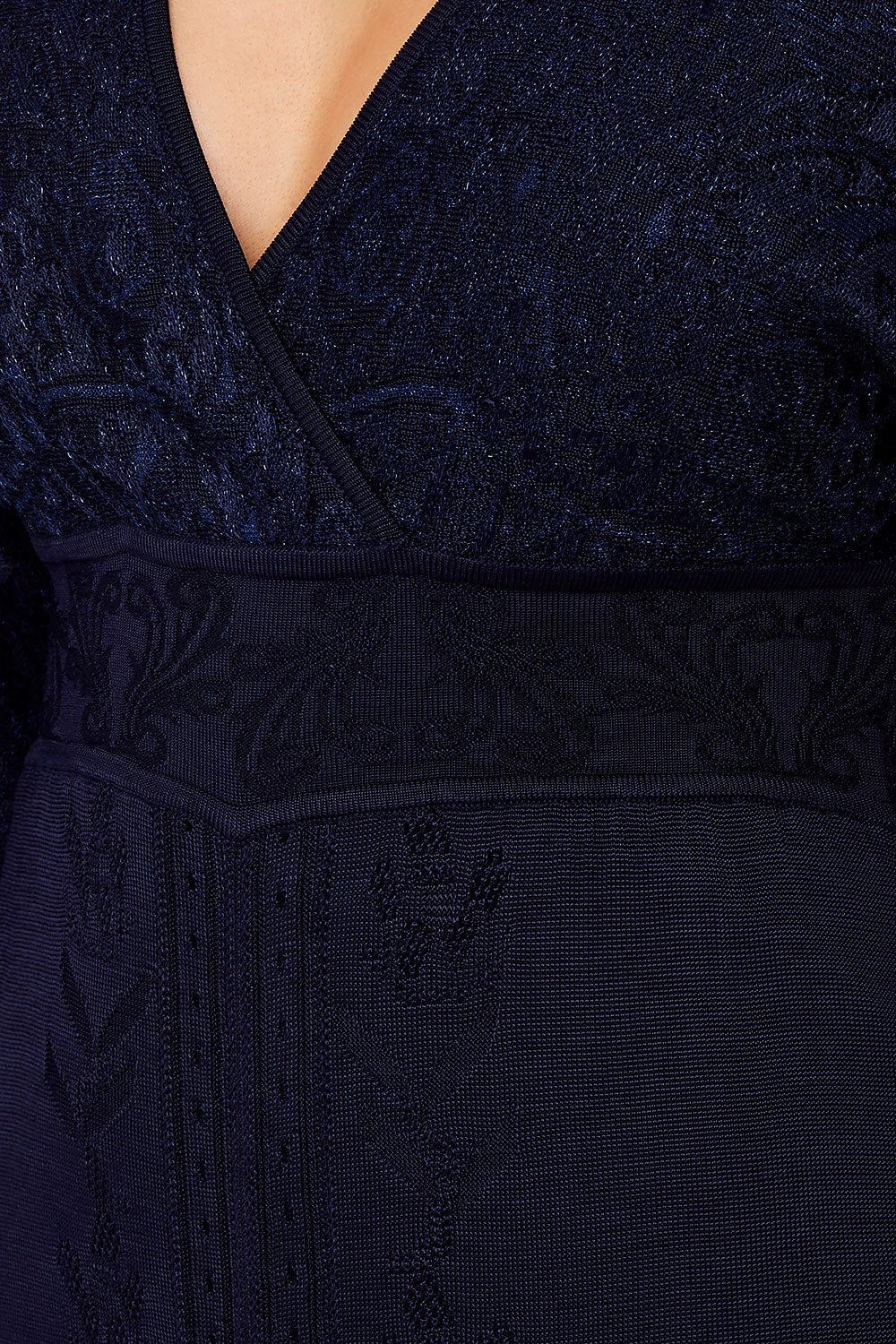 CAMILLA POINTELLE KNIT DRESS MIDNIGHT MEETING