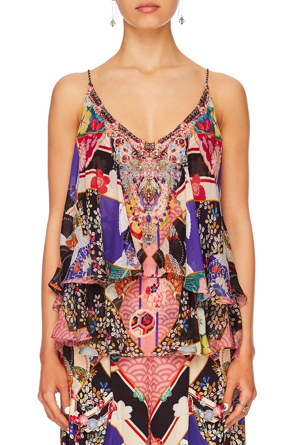 CAMILLA POSTCARDS FROM MARS DOUBLE LAYERED CAMI