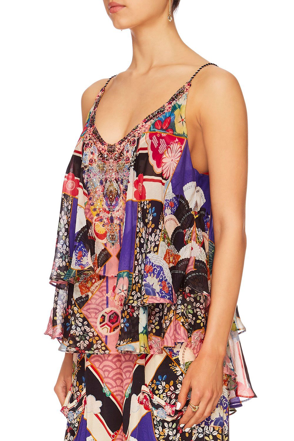 CAMILLA POSTCARDS FROM MARS DOUBLE LAYERED CAMI