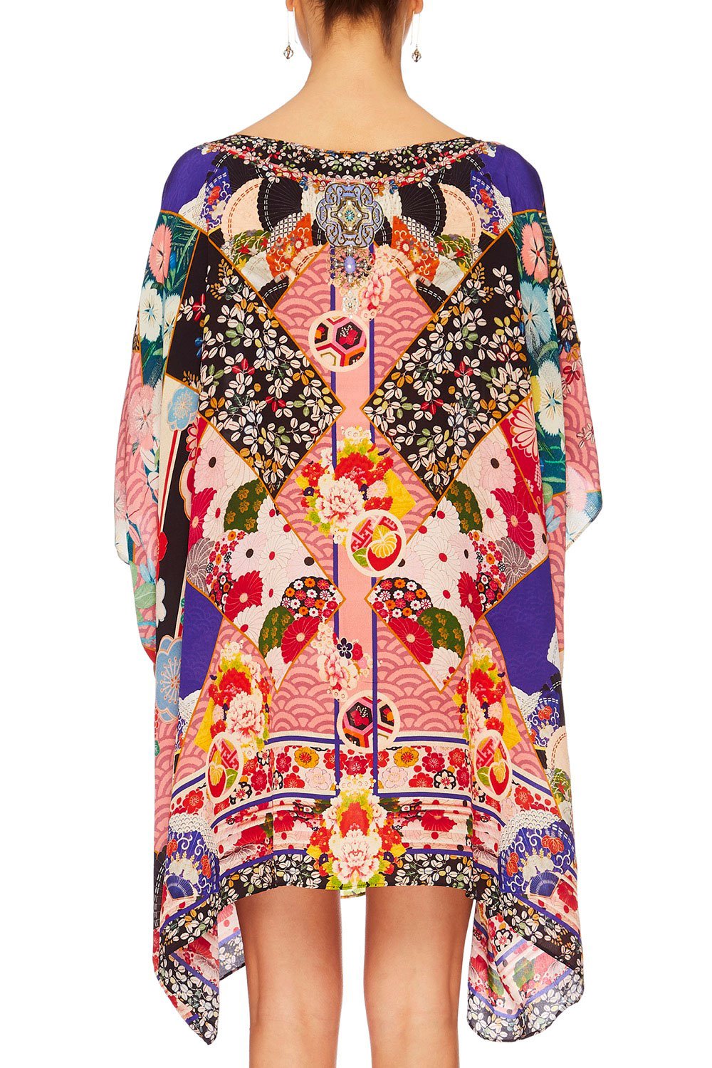 CAMILLA POSTCARDS FROM MARS SHORT ROUND NECK KAFTAN