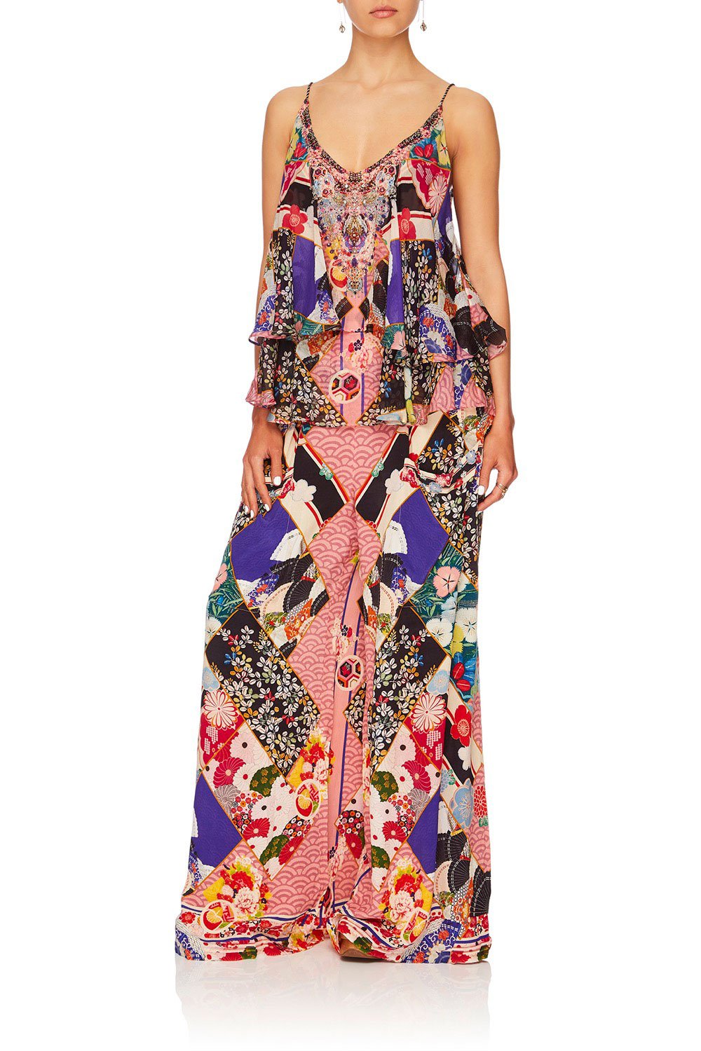 CAMILLA POSTCARDS FROM MARS WIDE LEG TROUSER W FRONT POCKETS