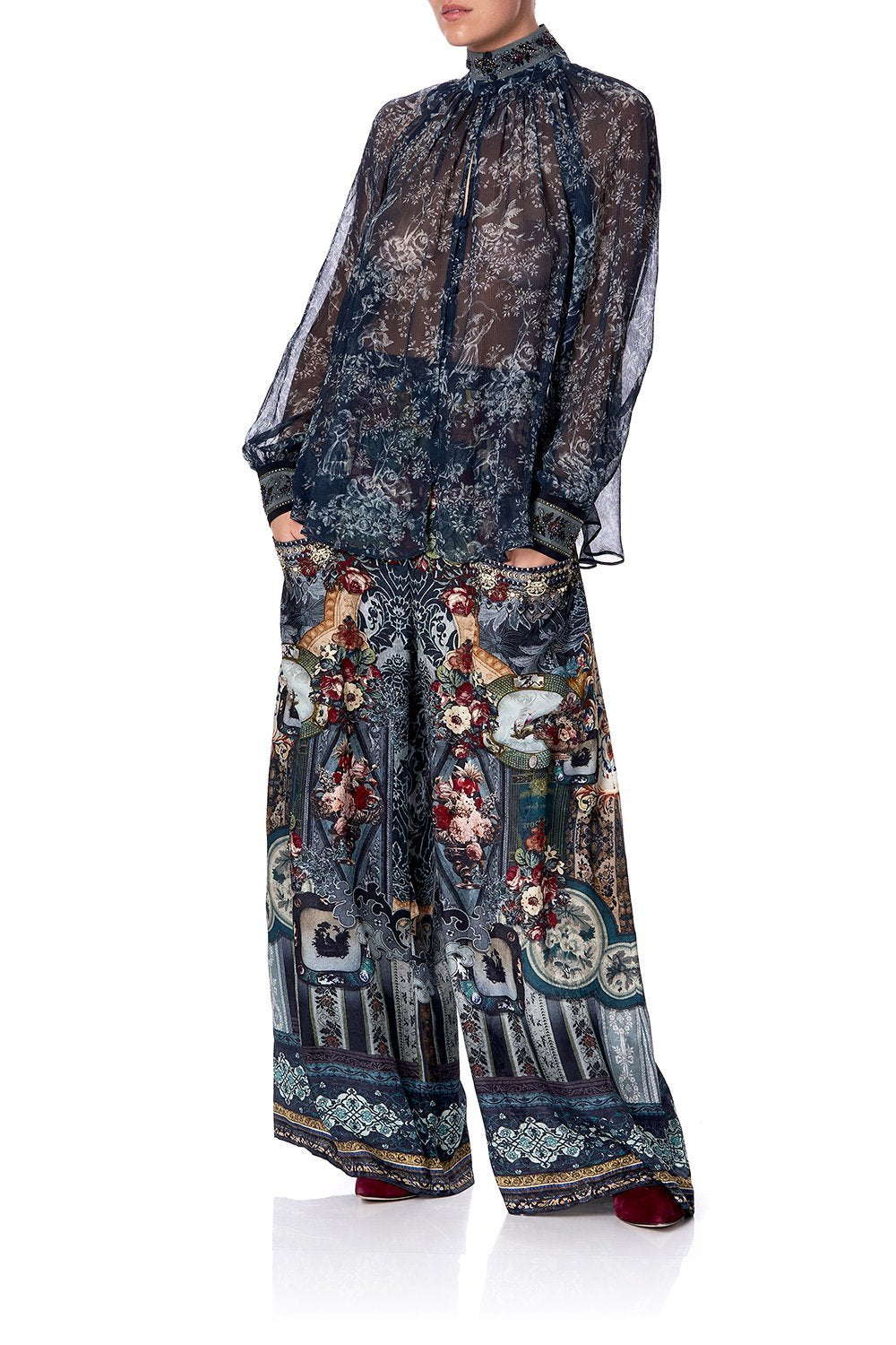 RAGLAN BUTTON UP SHIRT HOTEL BOHEME