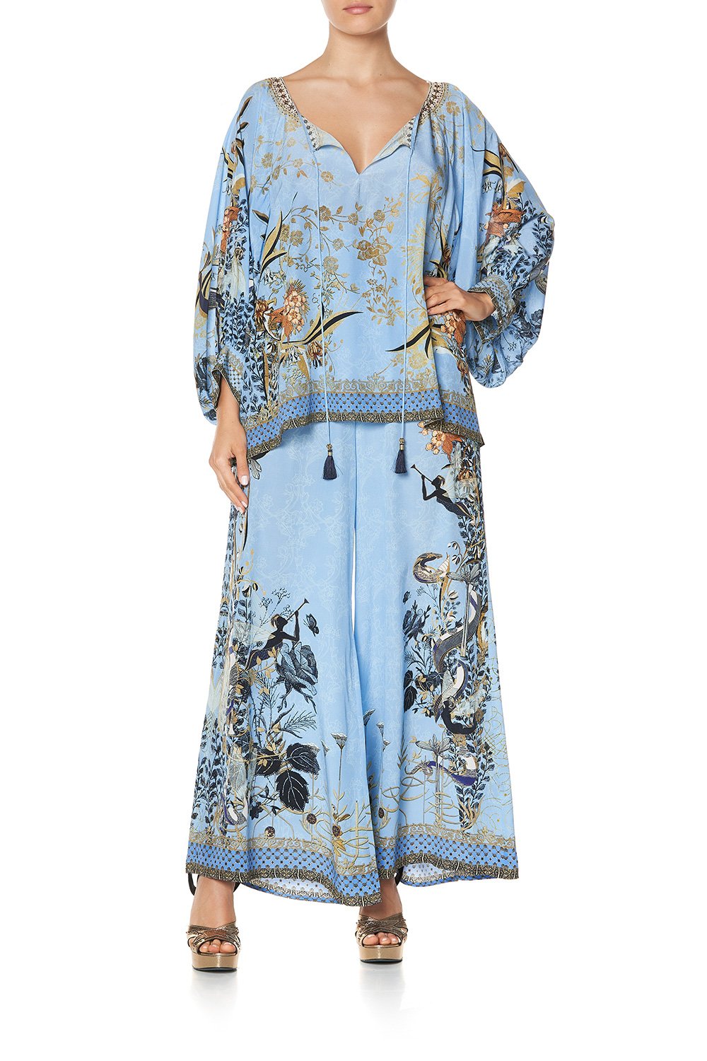 RAGLAN SLEEVE BLOUSE WITH CUFF FAIRY FOUNTAIN