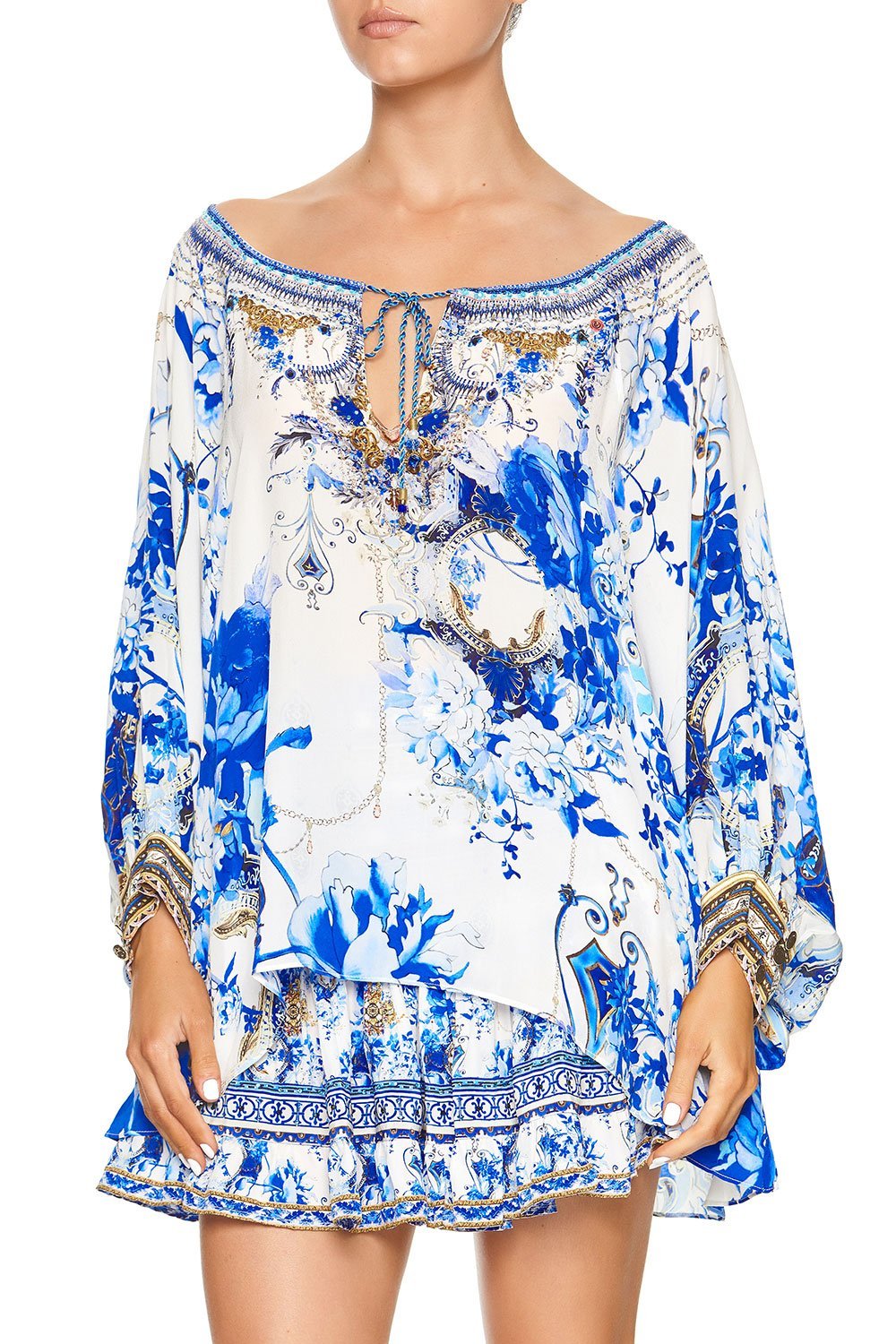 CAMILLA RAGLAN SLEEVE BLOUSE WITH CUFF SAINT GERMAINE