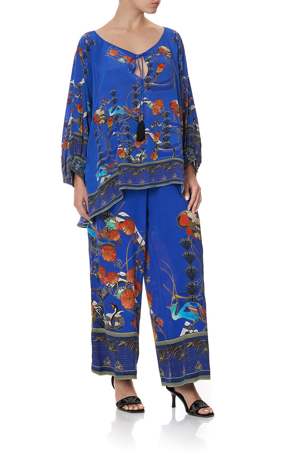 RAGLAN SLEEVE BLOUSE WITH CUFF TREE OF LIFE