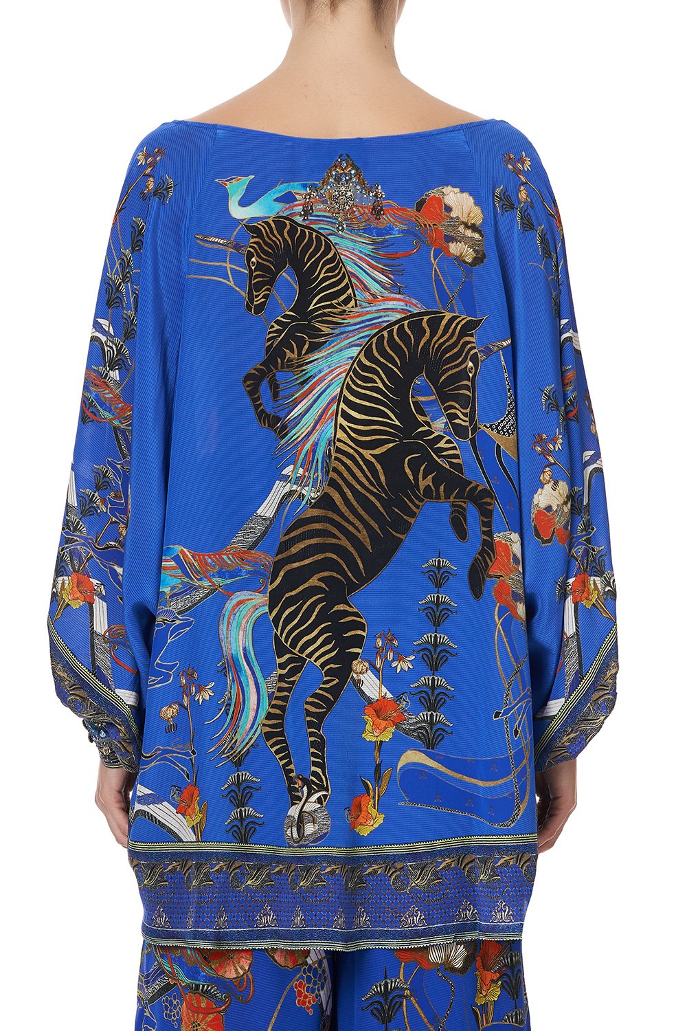 RAGLAN SLEEVE BLOUSE WITH CUFF TREE OF LIFE