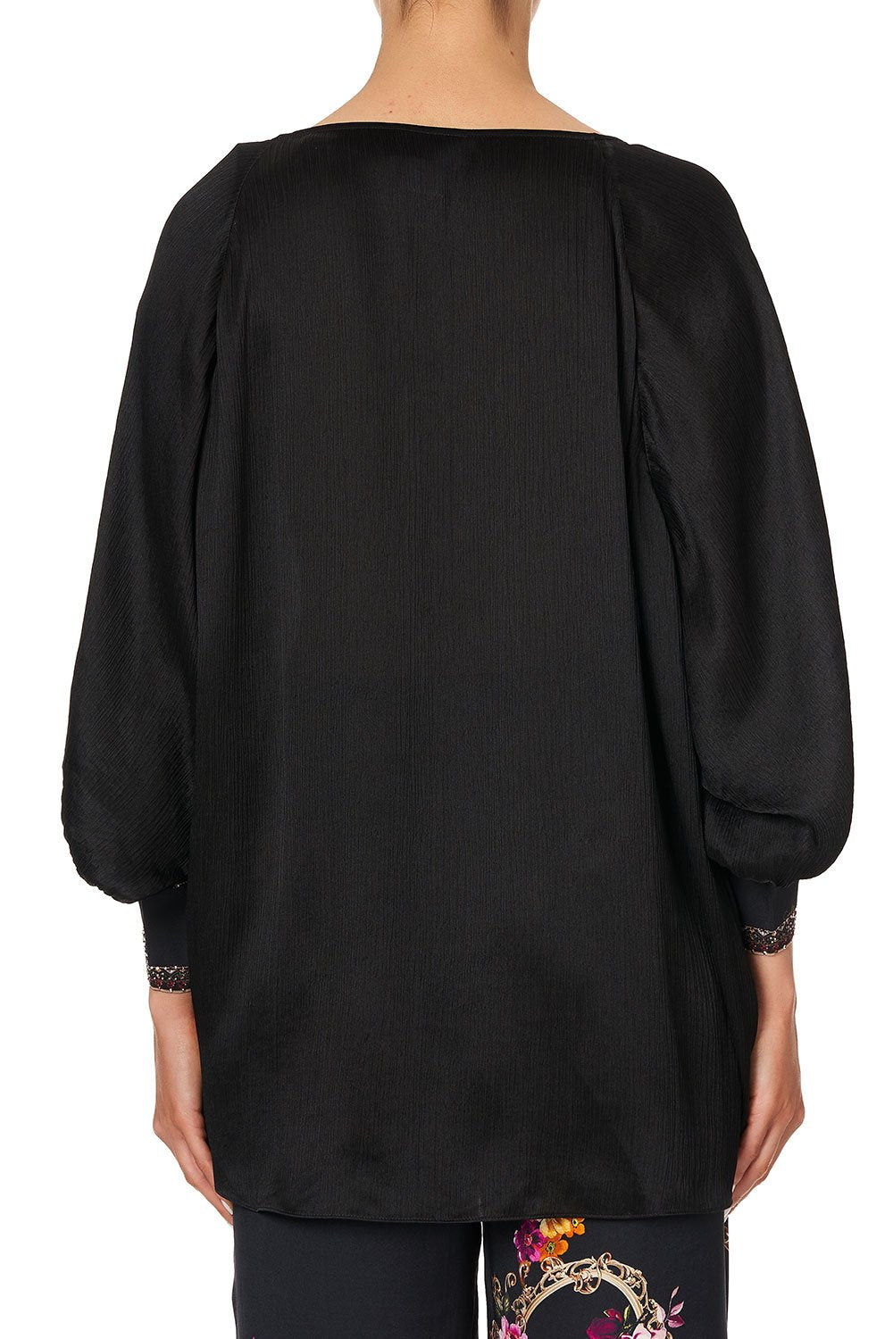 RAGLAN SLEEVE BUTTON UP TOP MIRROR MIRROR