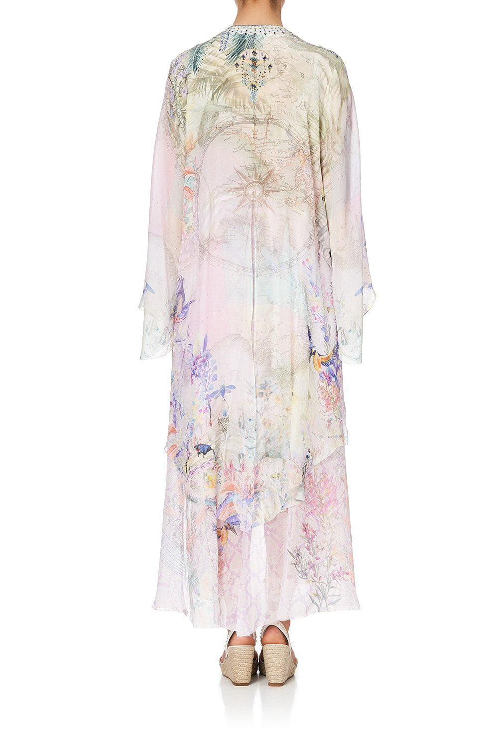 ROBE WITH DOUBLE LAYERED HEM MERMAID MILLA