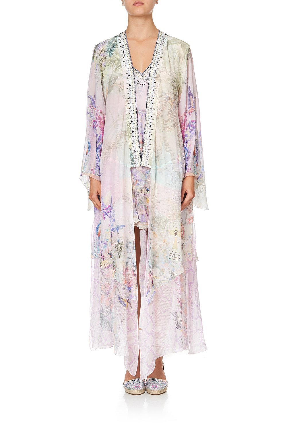 ROBE WITH DOUBLE LAYERED HEM MERMAID MILLA