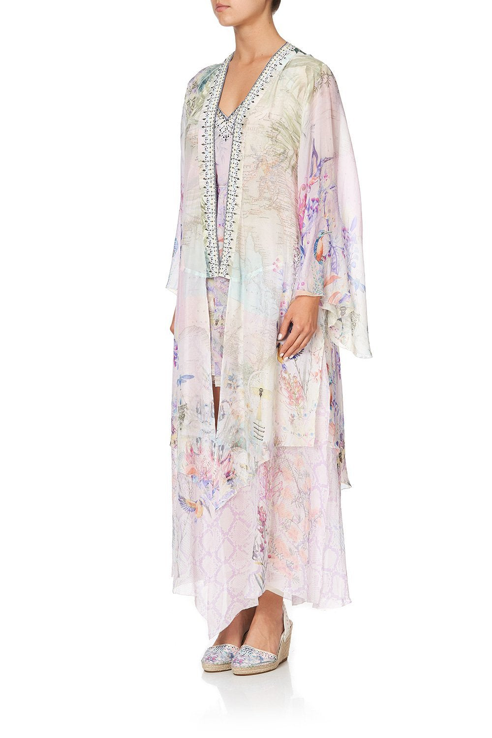 ROBE WITH DOUBLE LAYERED HEM MERMAID MILLA