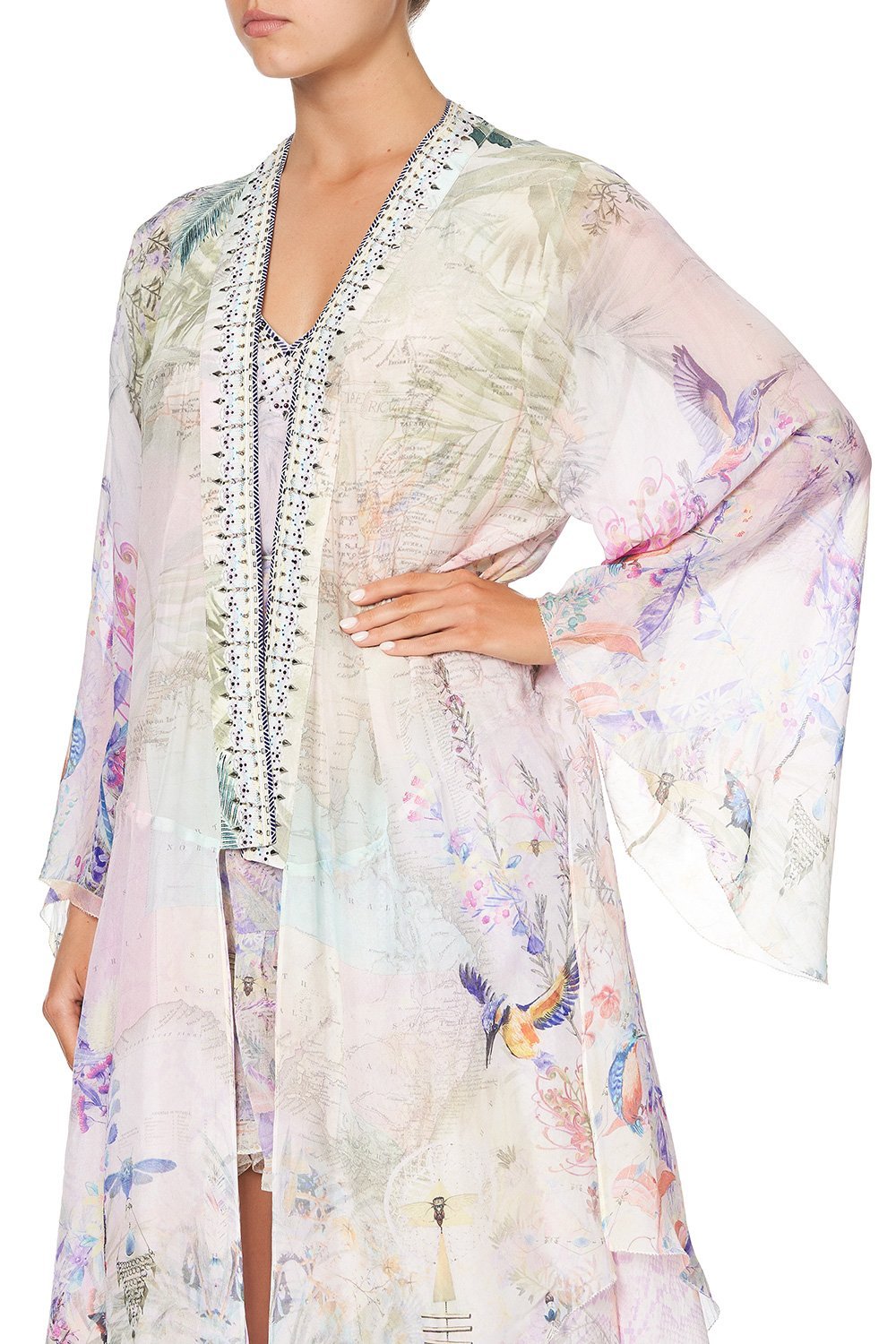 ROBE WITH DOUBLE LAYERED HEM MERMAID MILLA