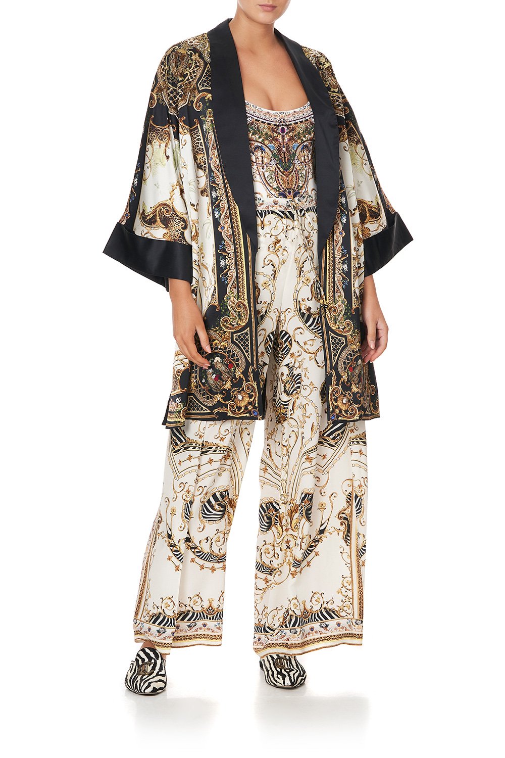 ROBE WITH NARROW COLLAR STUDIO 54