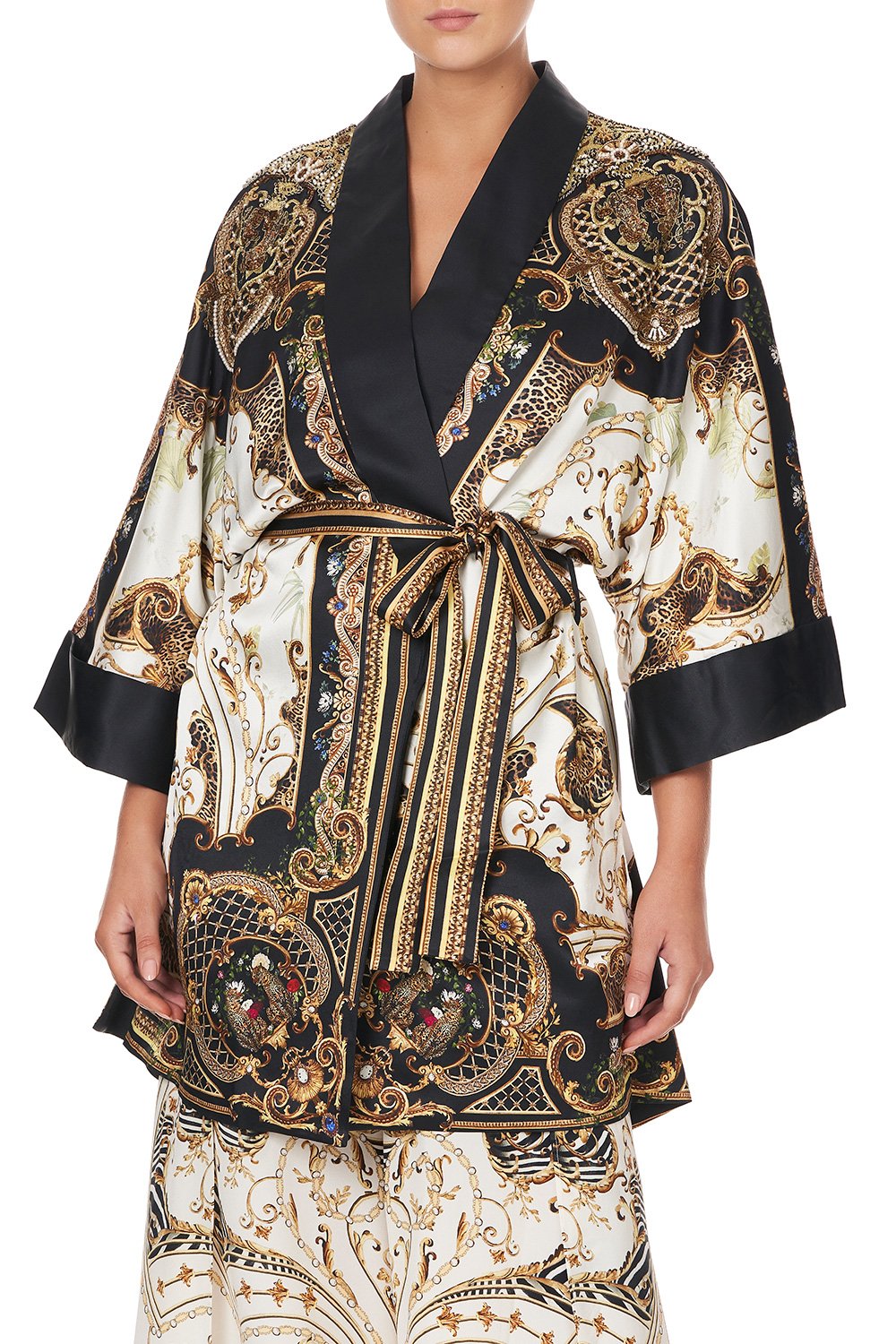 ROBE WITH NARROW COLLAR STUDIO 54