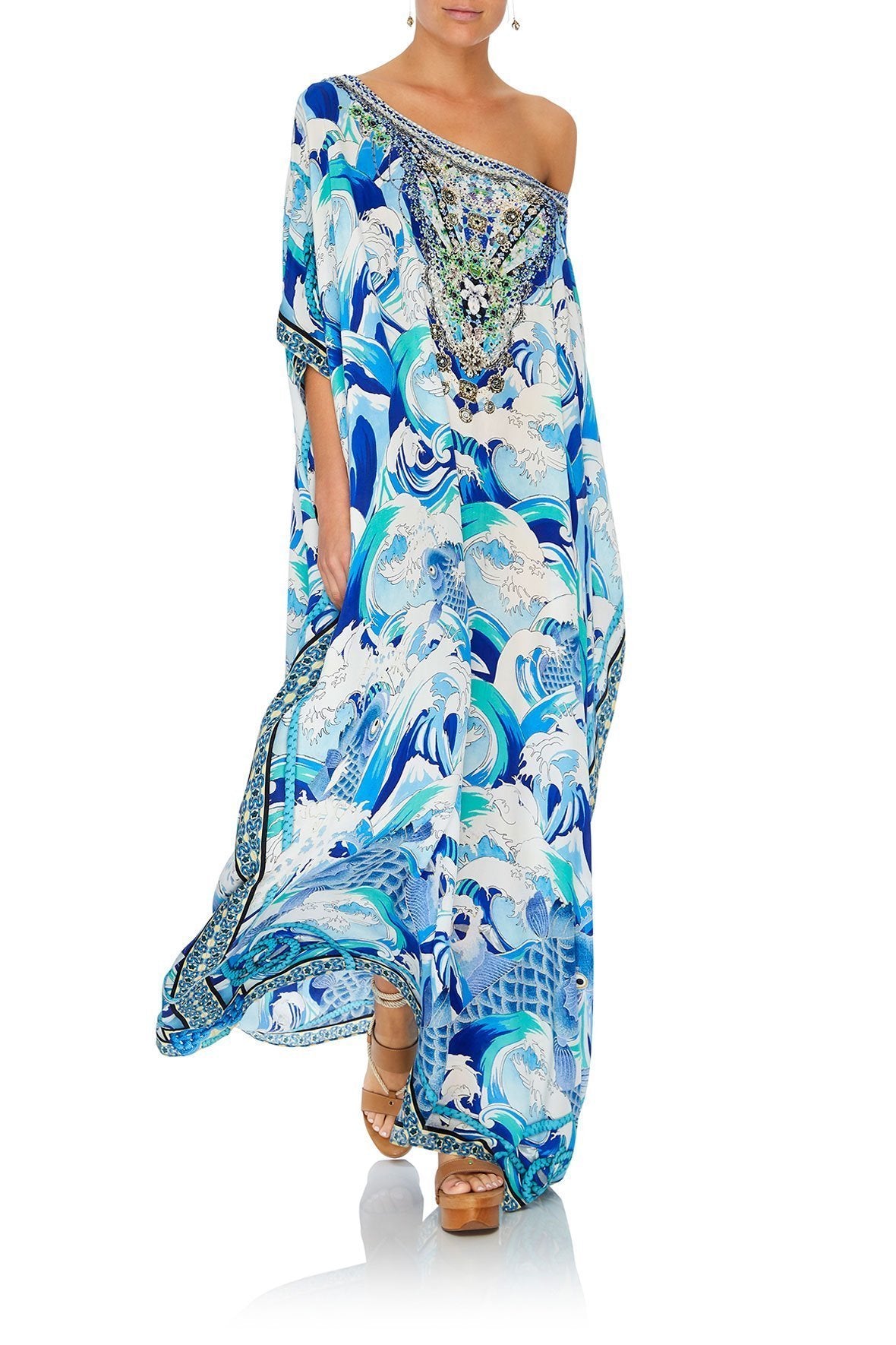 ROUND NECK KAFTAN BLUE JEAN BABY