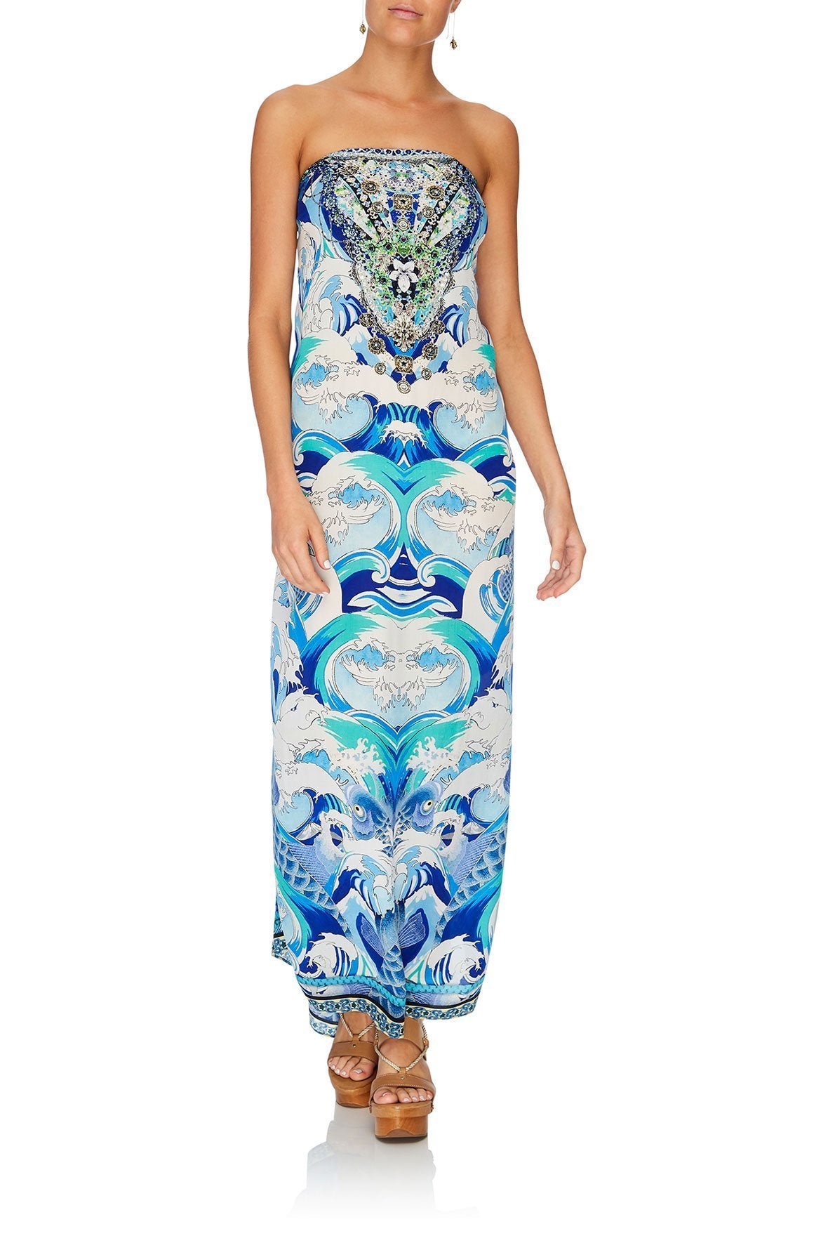 ROUND NECK KAFTAN BLUE JEAN BABY