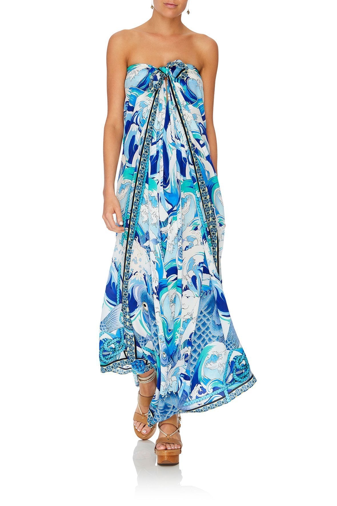 ROUND NECK KAFTAN BLUE JEAN BABY