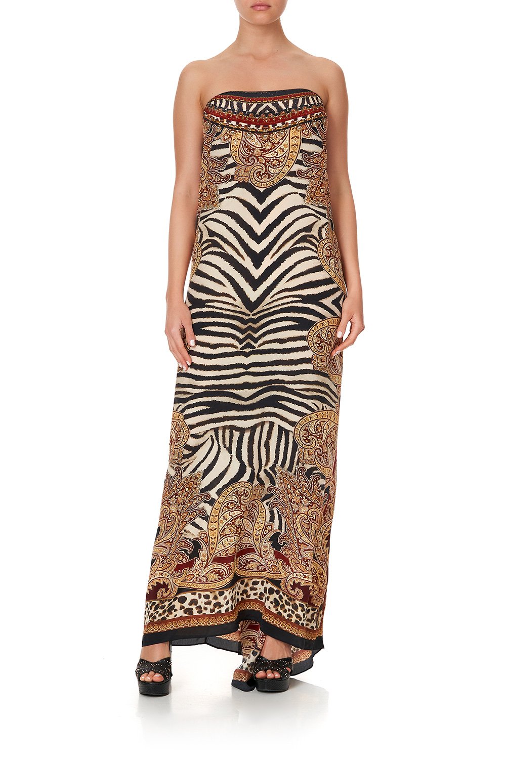 ROUND NECK KAFTAN WILD FIRE