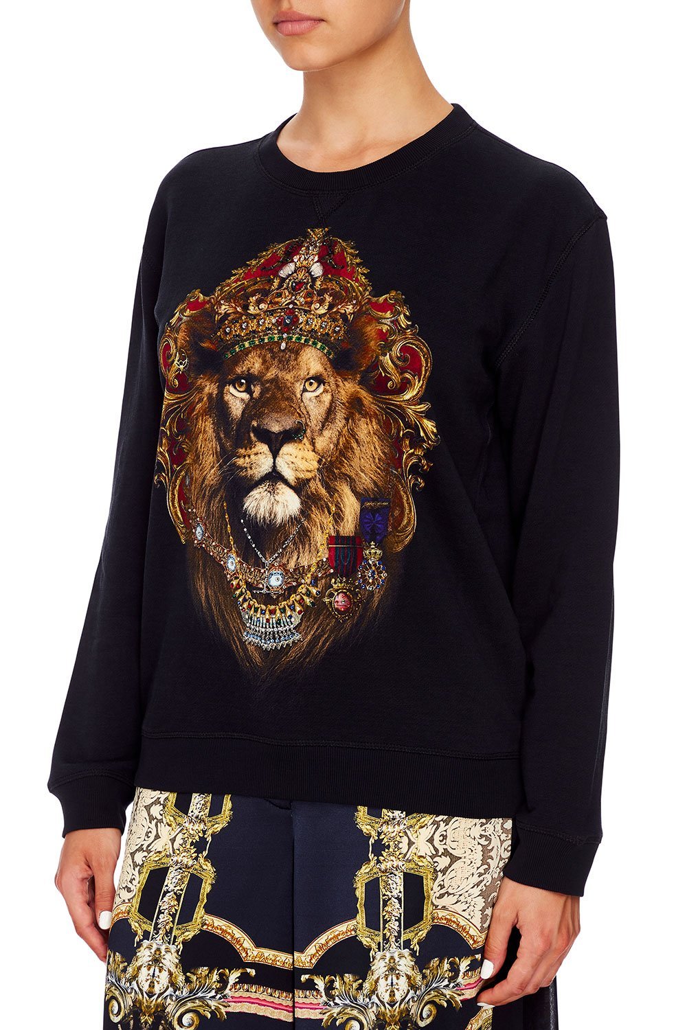 CAMILLA ROUND NECK SWEATER MIDNIGHT MEETING