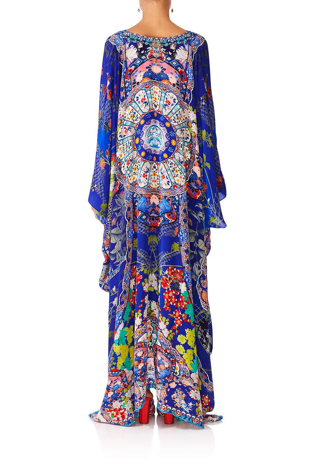 CAMILLA SATURN SISTER SPLIT FRONT & SLEEVE KAFTAN