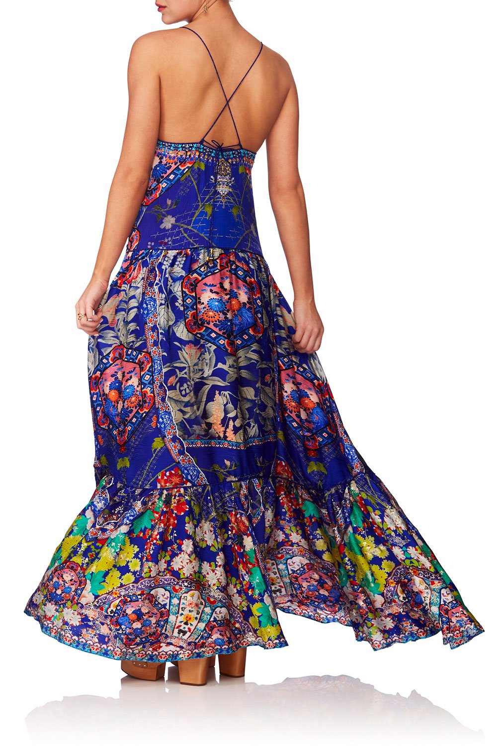 CAMILLA SATURN SISTER U-RING MAXI DRESS