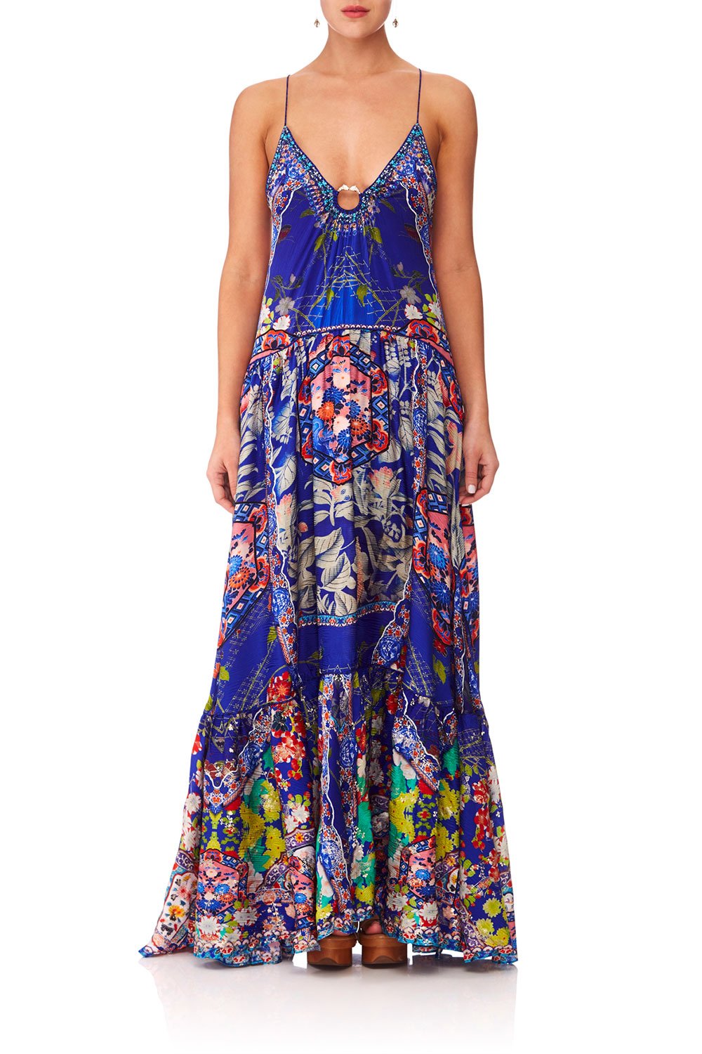 CAMILLA SATURN SISTER U-RING MAXI DRESS