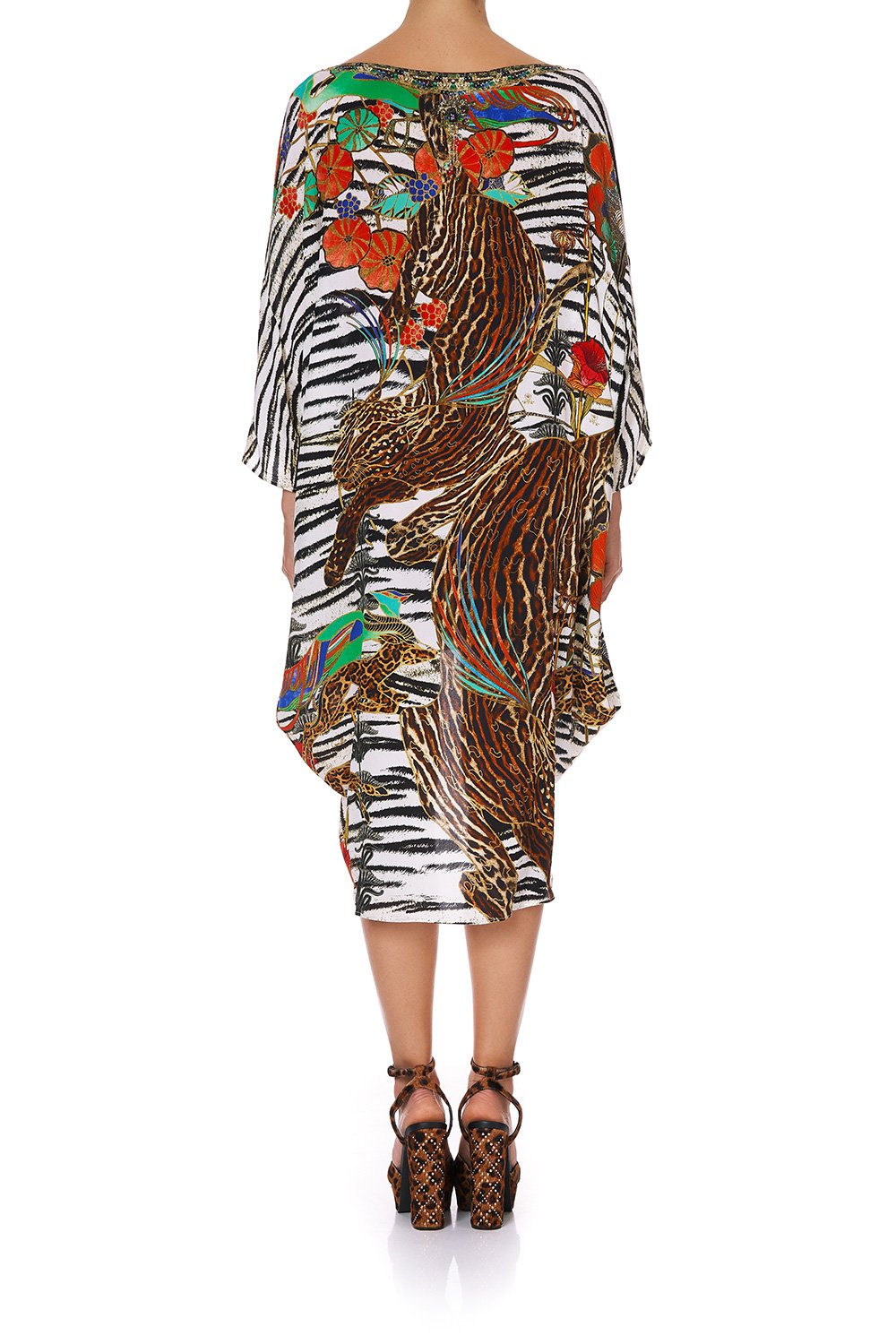 SCOOP BACK HEM DRESS COSMIC CONFLICT