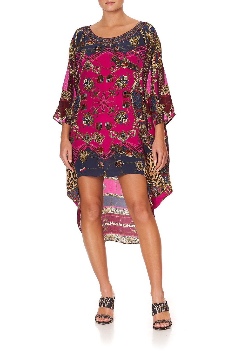 SCOOP BACK HEM DRESS DINING HALL DARLING