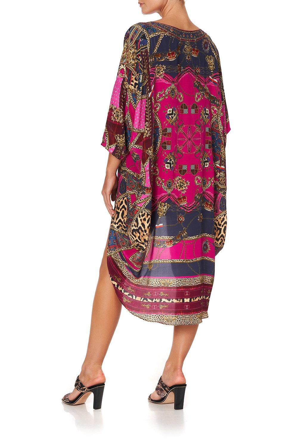 SCOOP BACK HEM DRESS DINING HALL DARLING