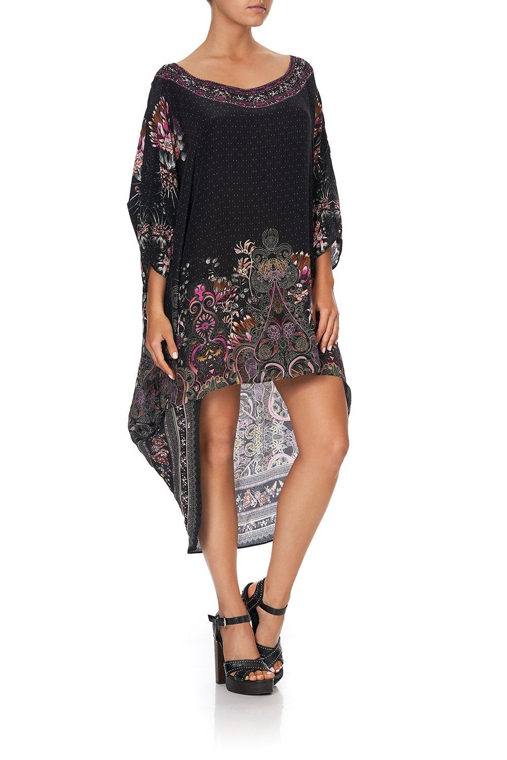 SCOOP BACK HEM DRESS RESTLESS NIGHTS