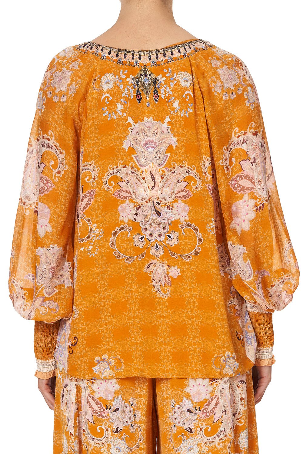 SHIRRED CUFF BLOUSE MARRAKESH MAIDEN