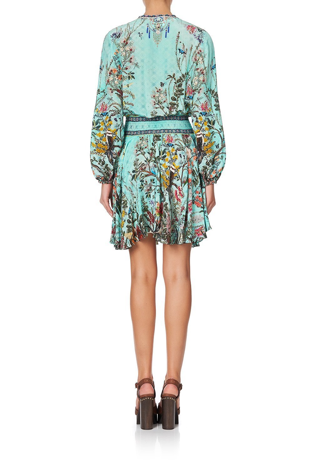 SHIRRED RELAXED SHORT DRESS MILLAS BACKYARD