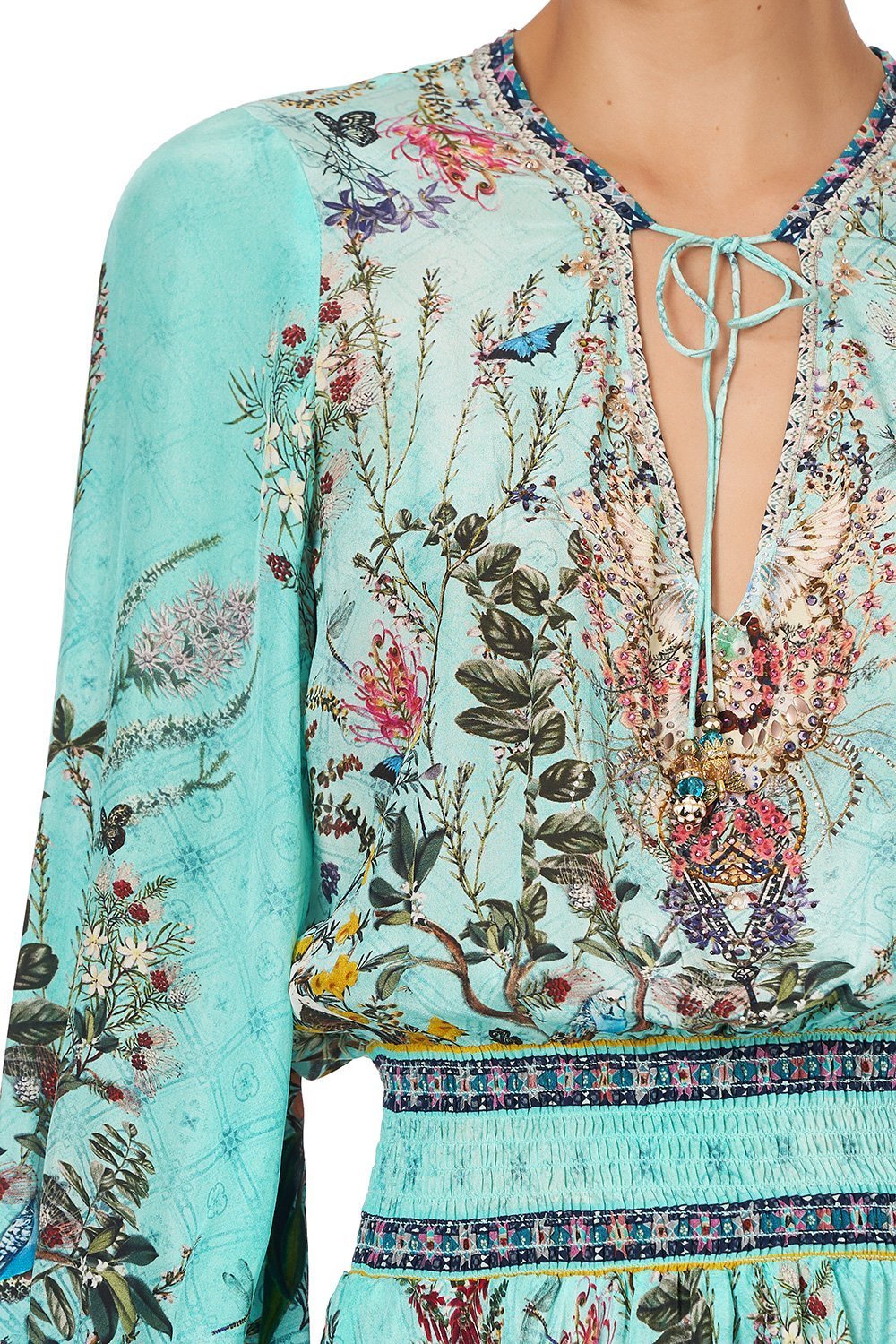 SHIRRED RELAXED SHORT DRESS MILLAS BACKYARD