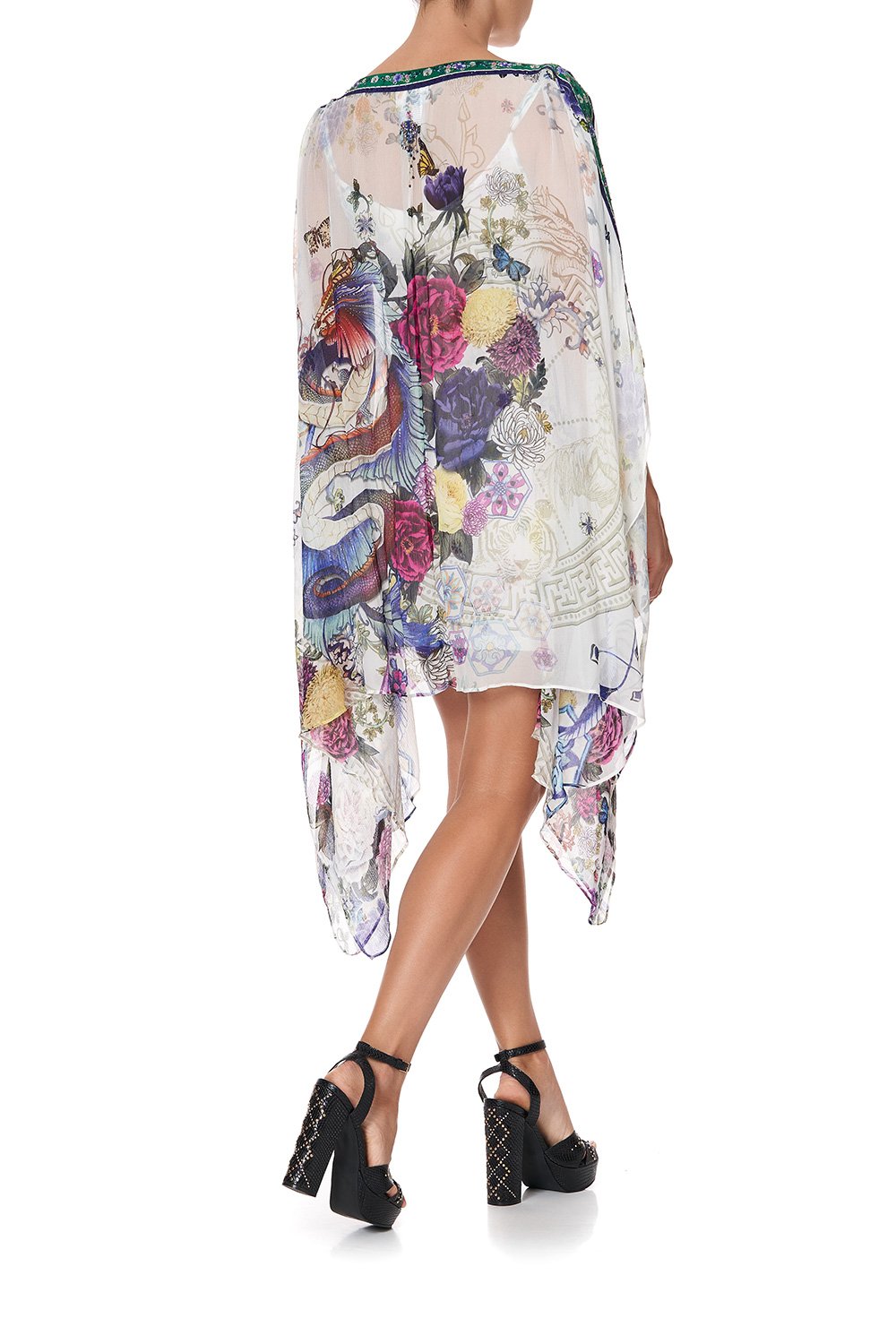 SHORT DRESS WITH BOAT NECKBAND GENTLE MOON