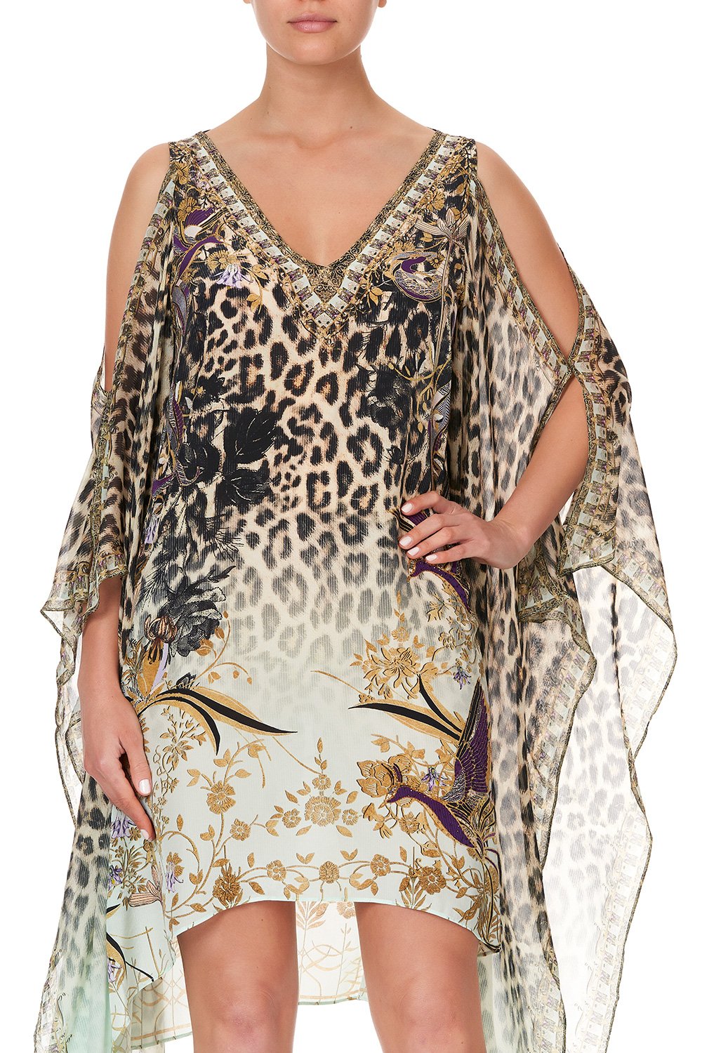 SHORT DRESS WITH DRAPED SIDES NOMADIC NYMPH