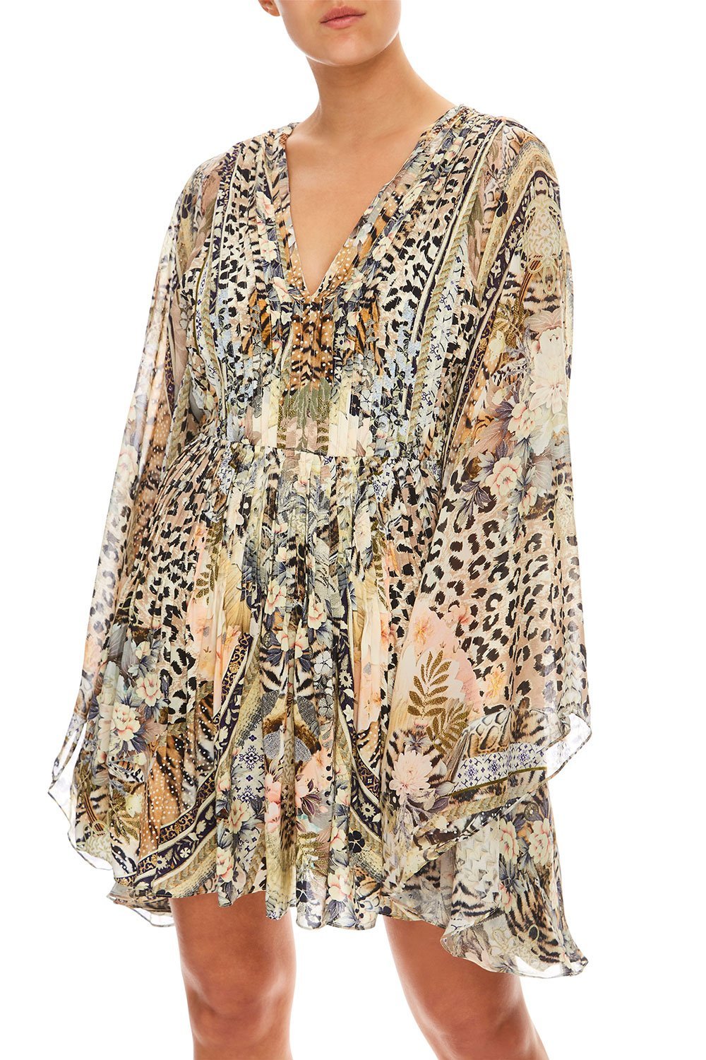 CAMILLA SHORT KAFTAN WITH PLEAT BODICE MOTO MAIKO