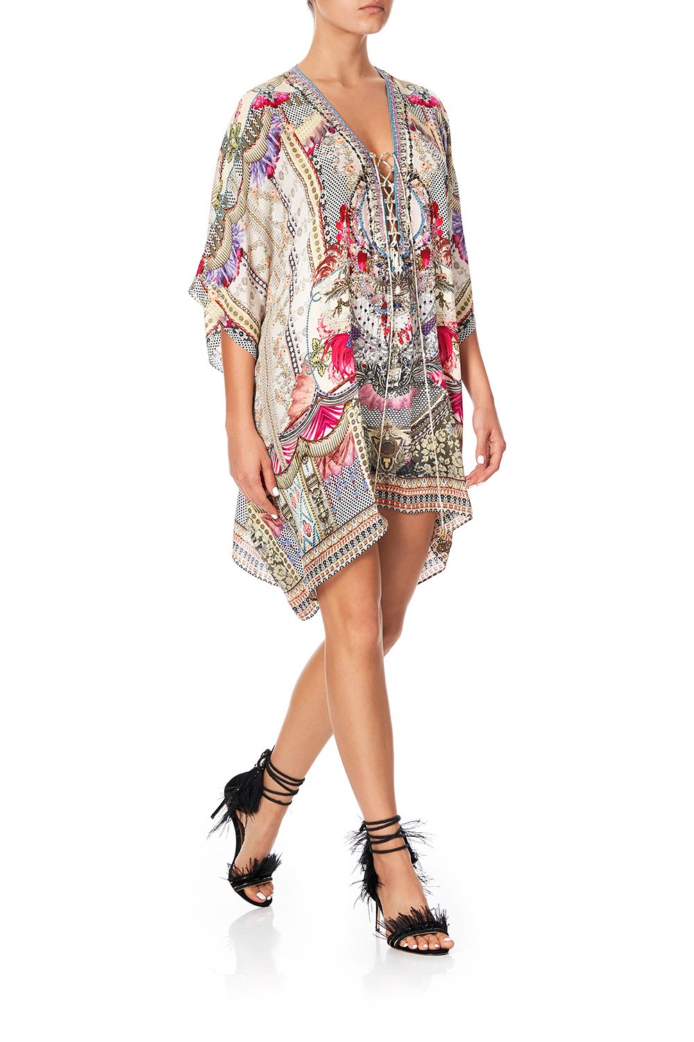 SHORT LACE UP KAFTAN MONTMARTRE HEART