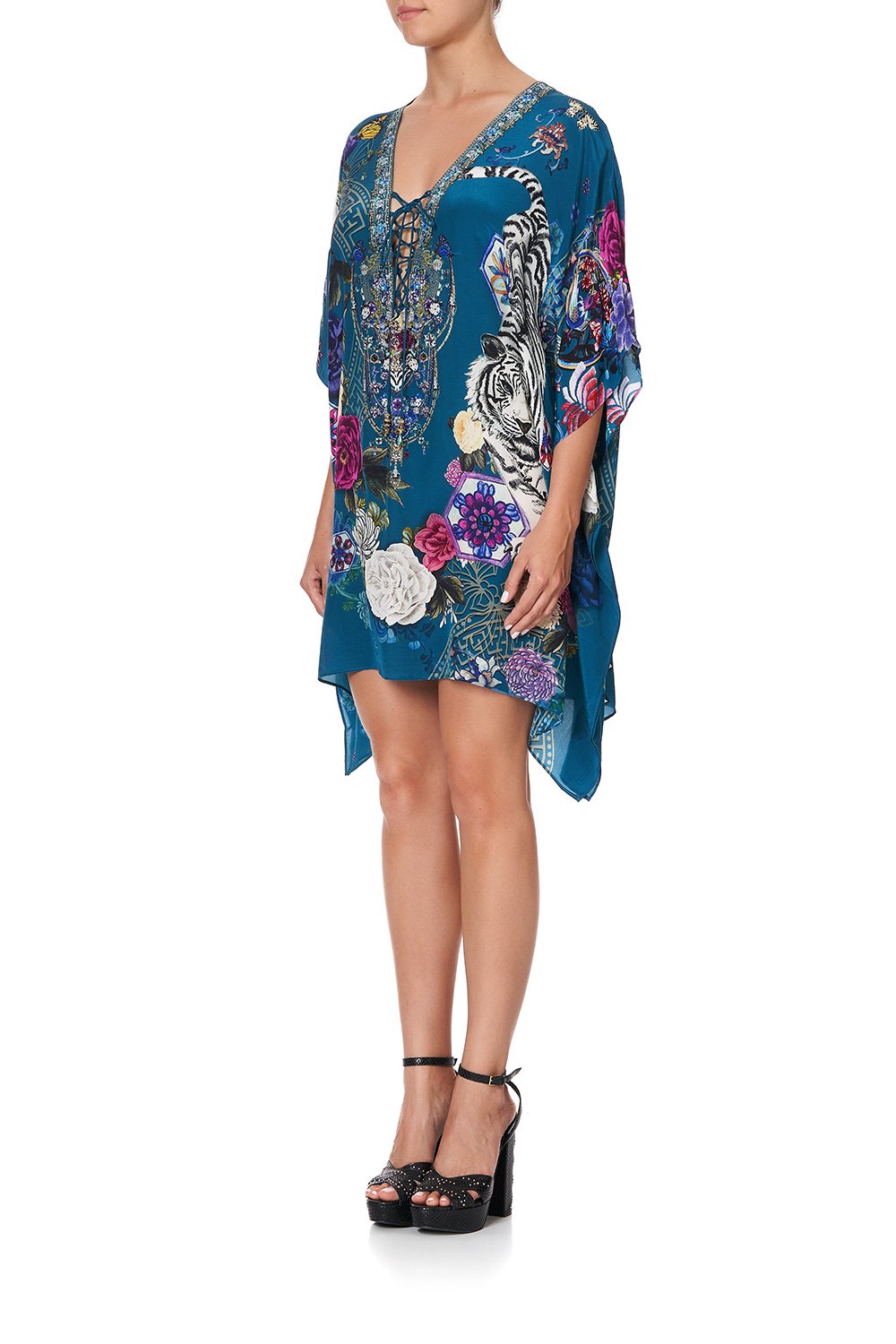 SHORT LACE UP KAFTAN LUNAR GAZING