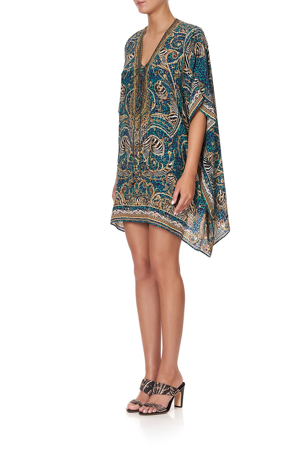 SHORT LACE UP KAFTAN SHES GOT GRACE