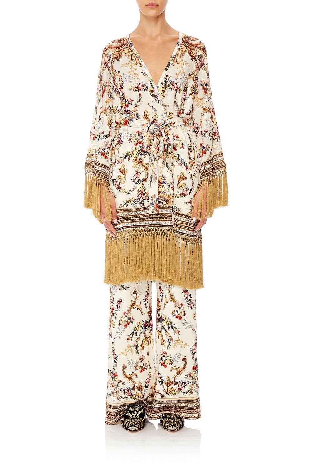 CAMILLA SHORT TASSEL WRAP OLYMPE ODE