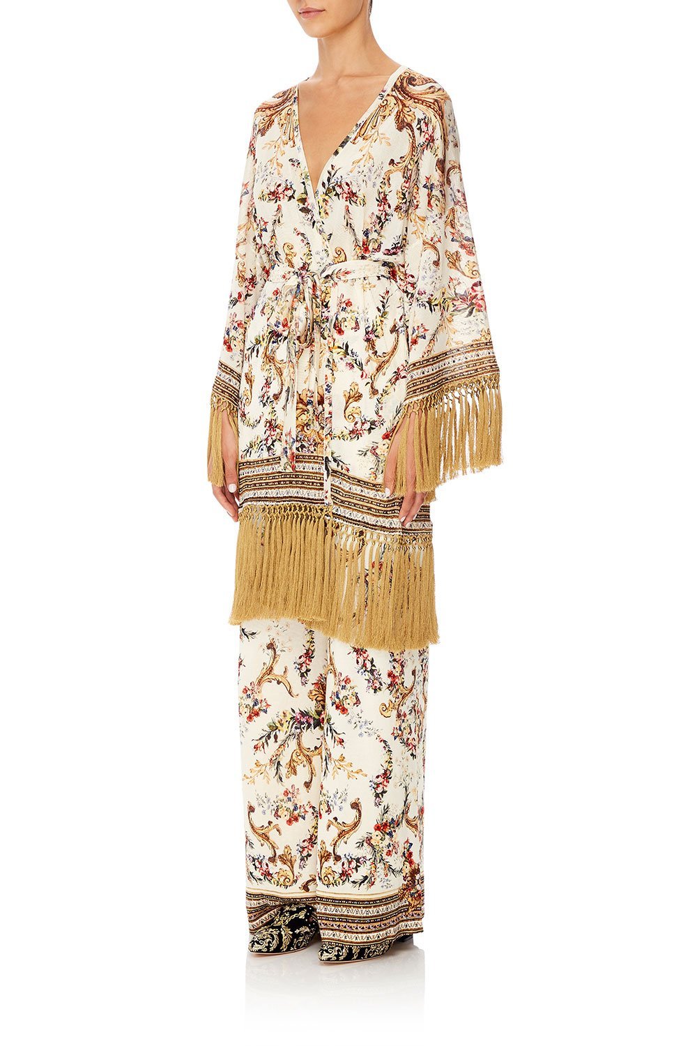 CAMILLA SHORT TASSEL WRAP OLYMPE ODE