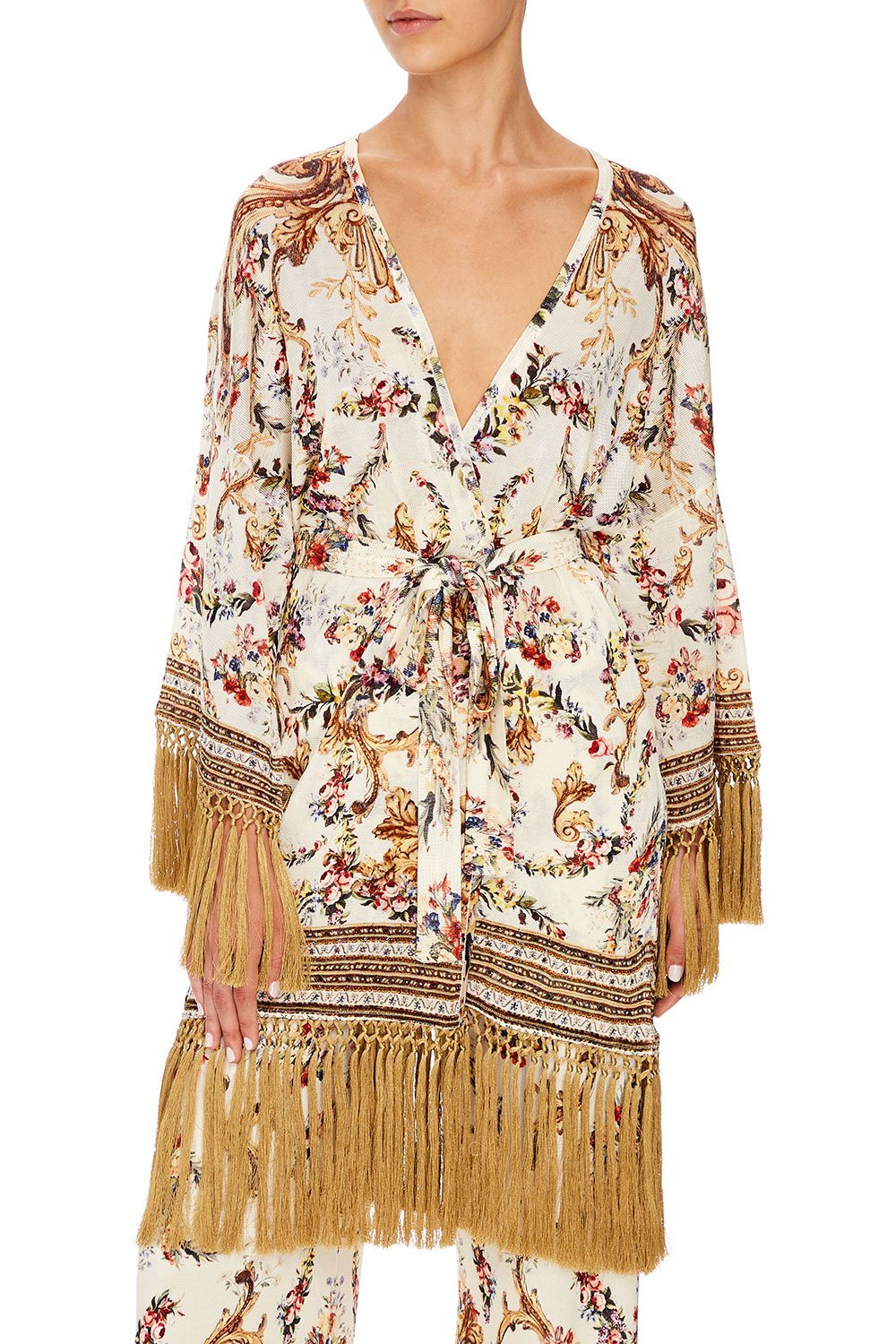 CAMILLA SHORT TASSEL WRAP OLYMPE ODE