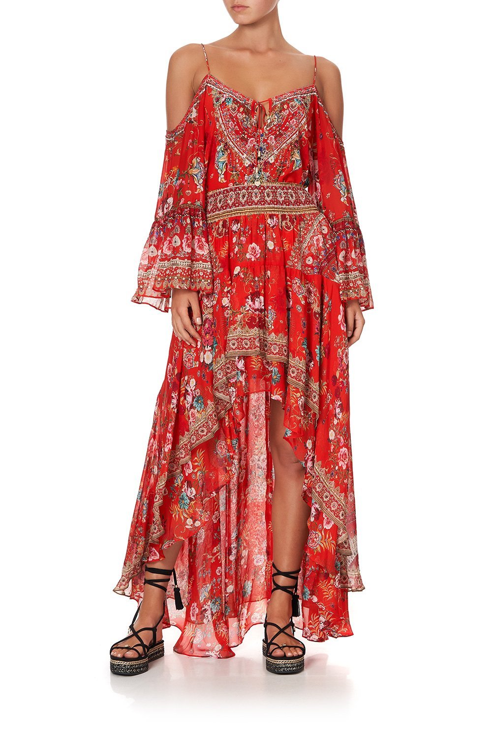 SKIRT WITH DOUBLE LAYER HEM CAMEOS CAN CAN