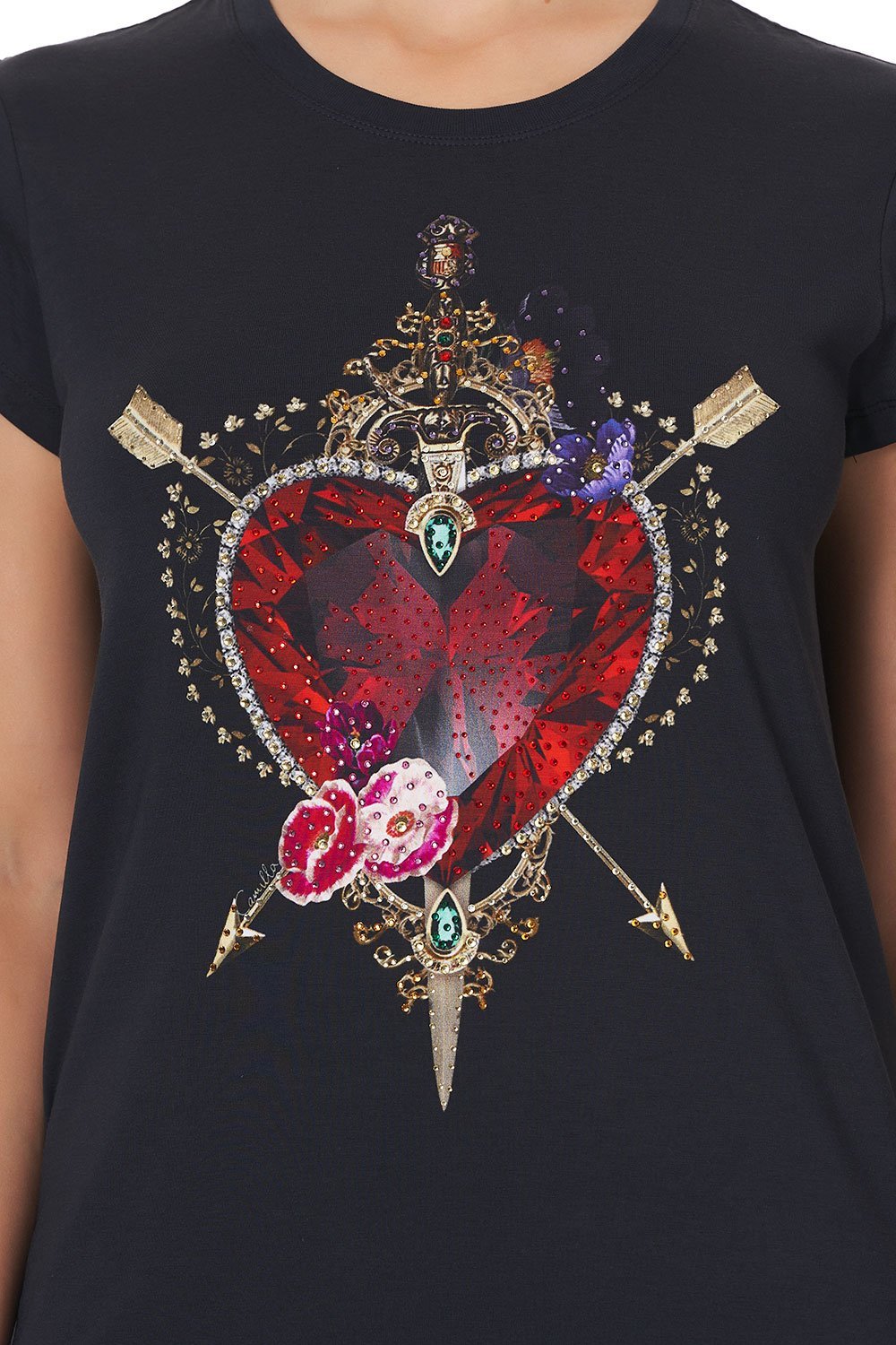 SLIM FIT ROUND NECK TSHIRT MIRROR MIRROR