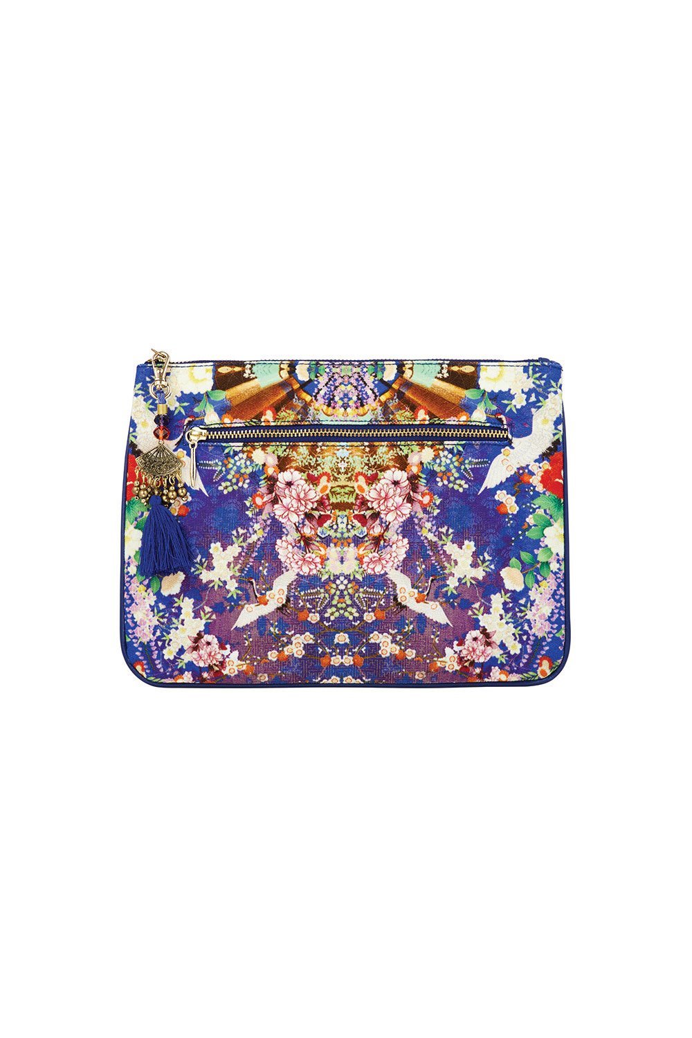 CAMILLA MAIKOS MIDNIGHT SMALL CANVAS CLUTCH