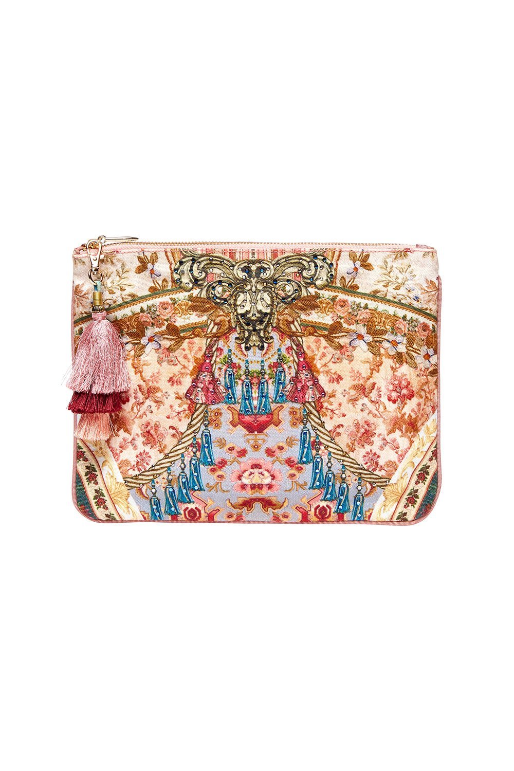CAMILLA SMALL CANVAS CLUTCH JEANNE QUEEN