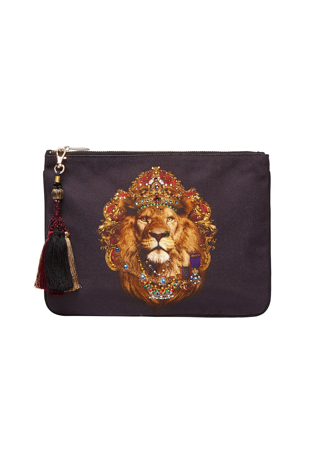 CAMILLA SMALL CANVAS CLUTCH KING LOUIS