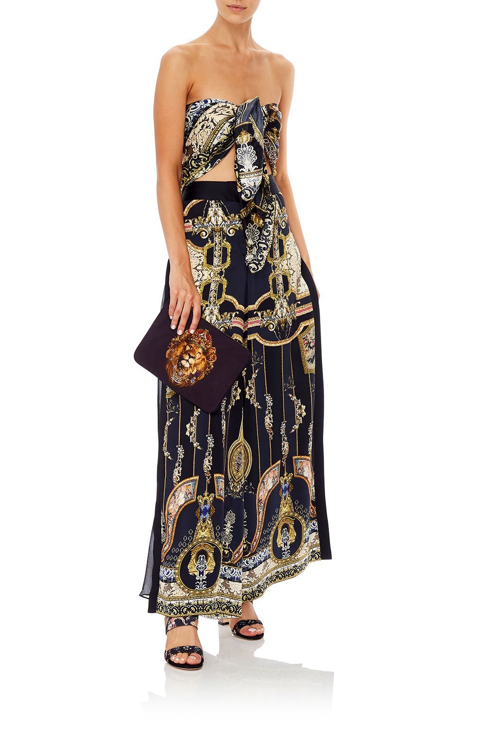 SMALL CANVAS CLUTCH KING LOUIS